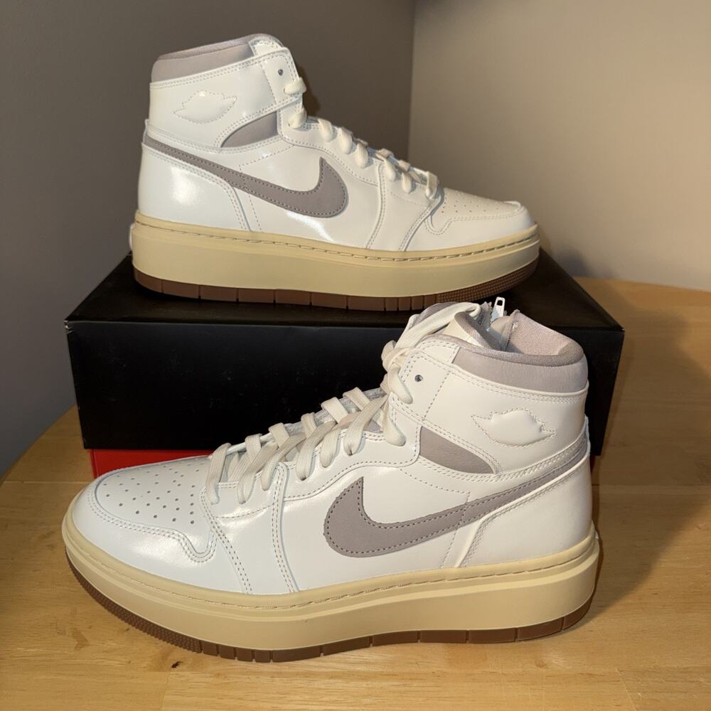 Nike Air Jordan 1 Elevate High SE Women's Sz12 Sail Pale Gum Brown DZ3744 100